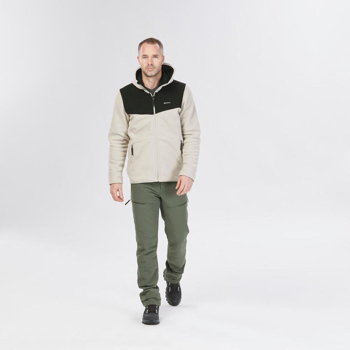 데카트론 남성 등산 방한발수 바지 SH500 브론즈 카키 그린(DECATHLON Men’s Mountain Hiking Warm Water-Repellent Trousers SH500 Bronze Khaki Green) - 3