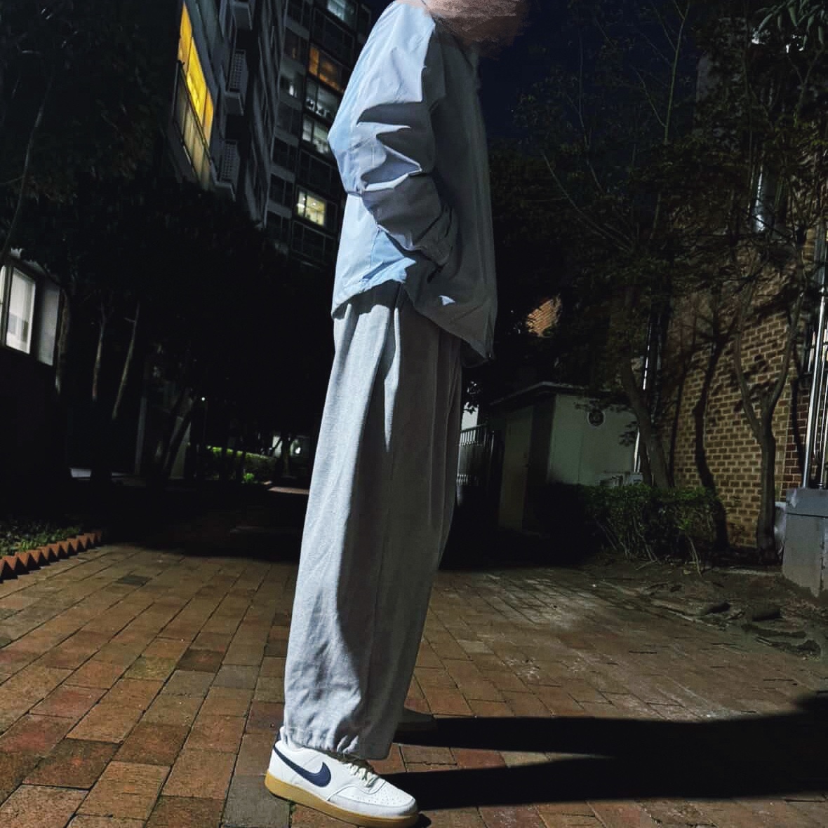 Nike Court Vision Low Sail Gum Light Brown 착용 스타일 - 3