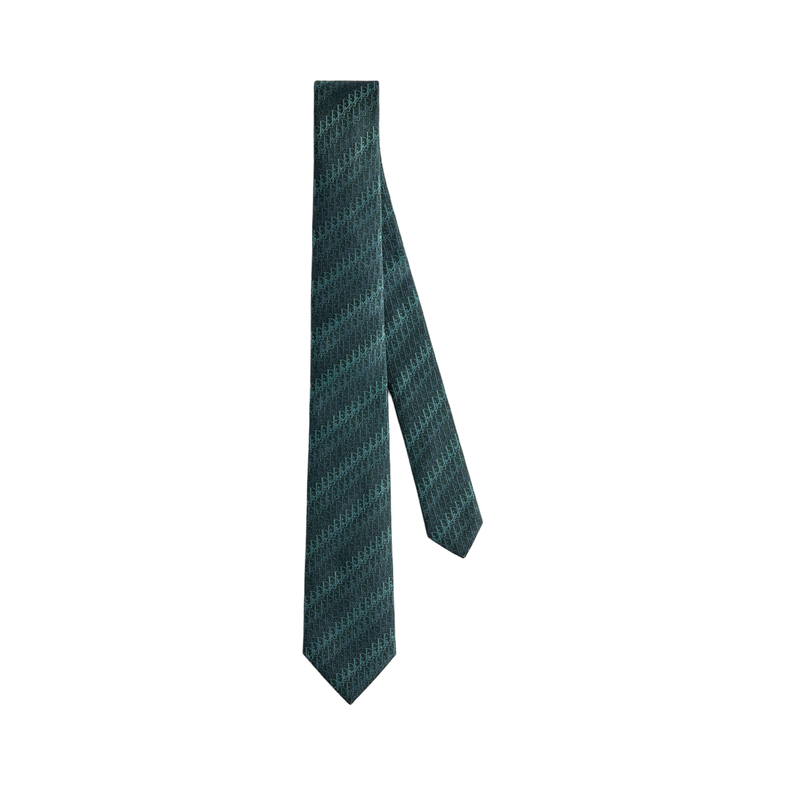68C1047B6361-C686 Dior Oblique Trio Tie Silk Green