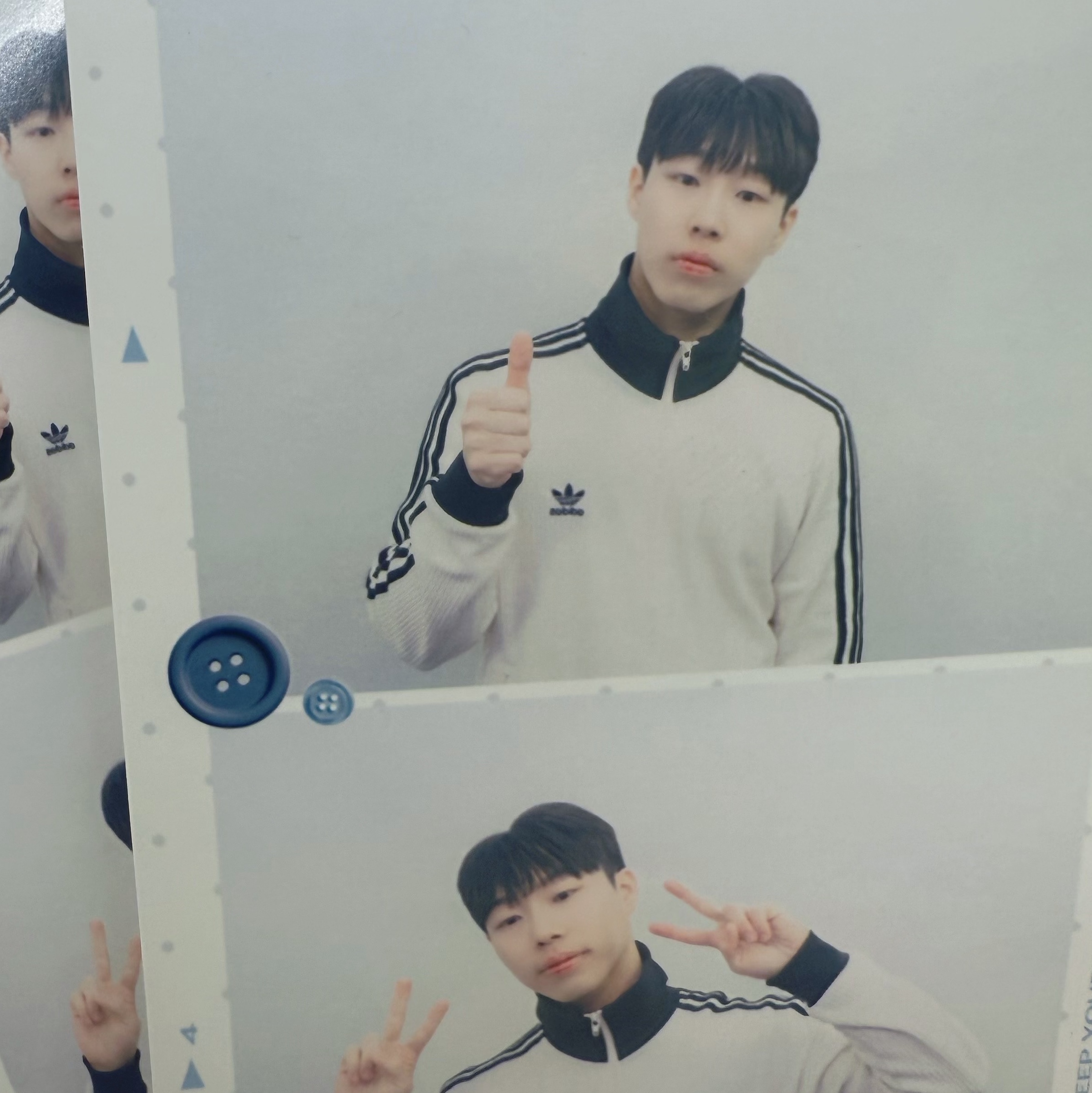 Adidas Waffle Beckenbauer Track Top Wonder White - KR Sizing 착용 스타일 - 1