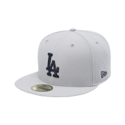 New Era MLB LA Dodgers Basic Fitted Cap Dolphin Gray