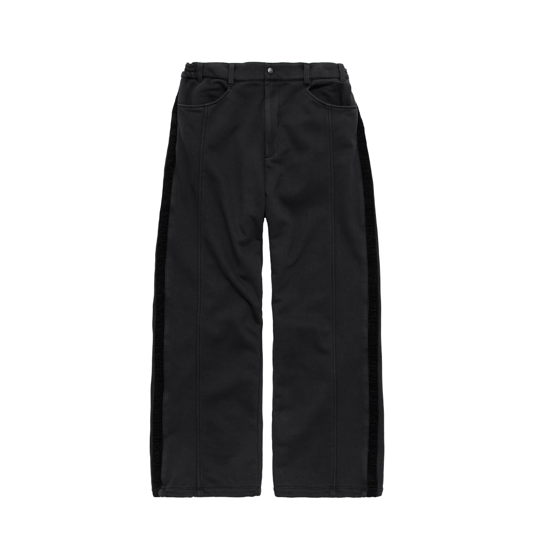 폴리테루 저지 트라우저 (사이드 라인) 차콜(Polyteru Jersey Trousers (Side Line) Charcoal)