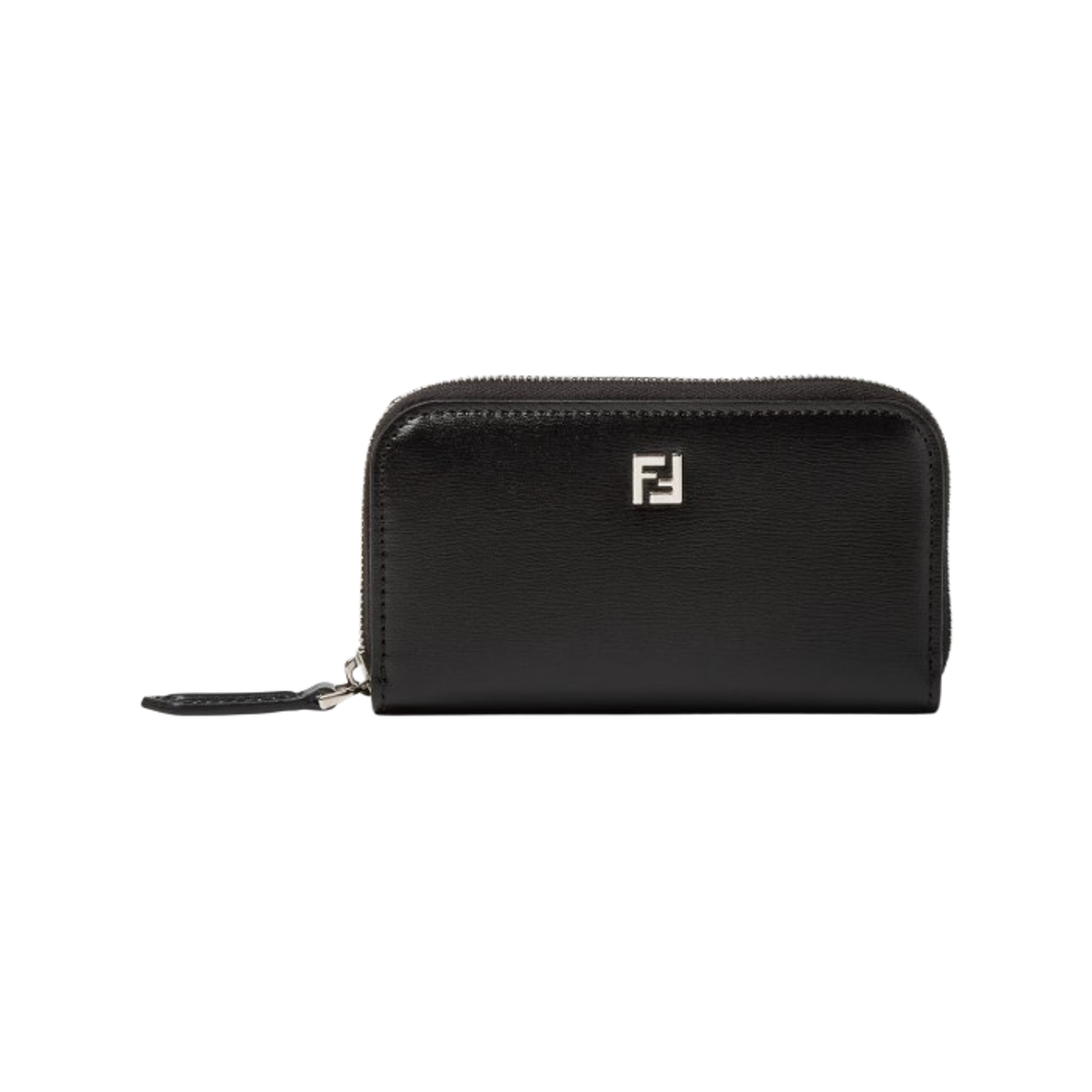 펜디 FF 스퀘어 지퍼 어라운드 미니 레더 월렛 블랙(Fendi FF Squared Zipper Around Mini Leather Wallet Black) - 1