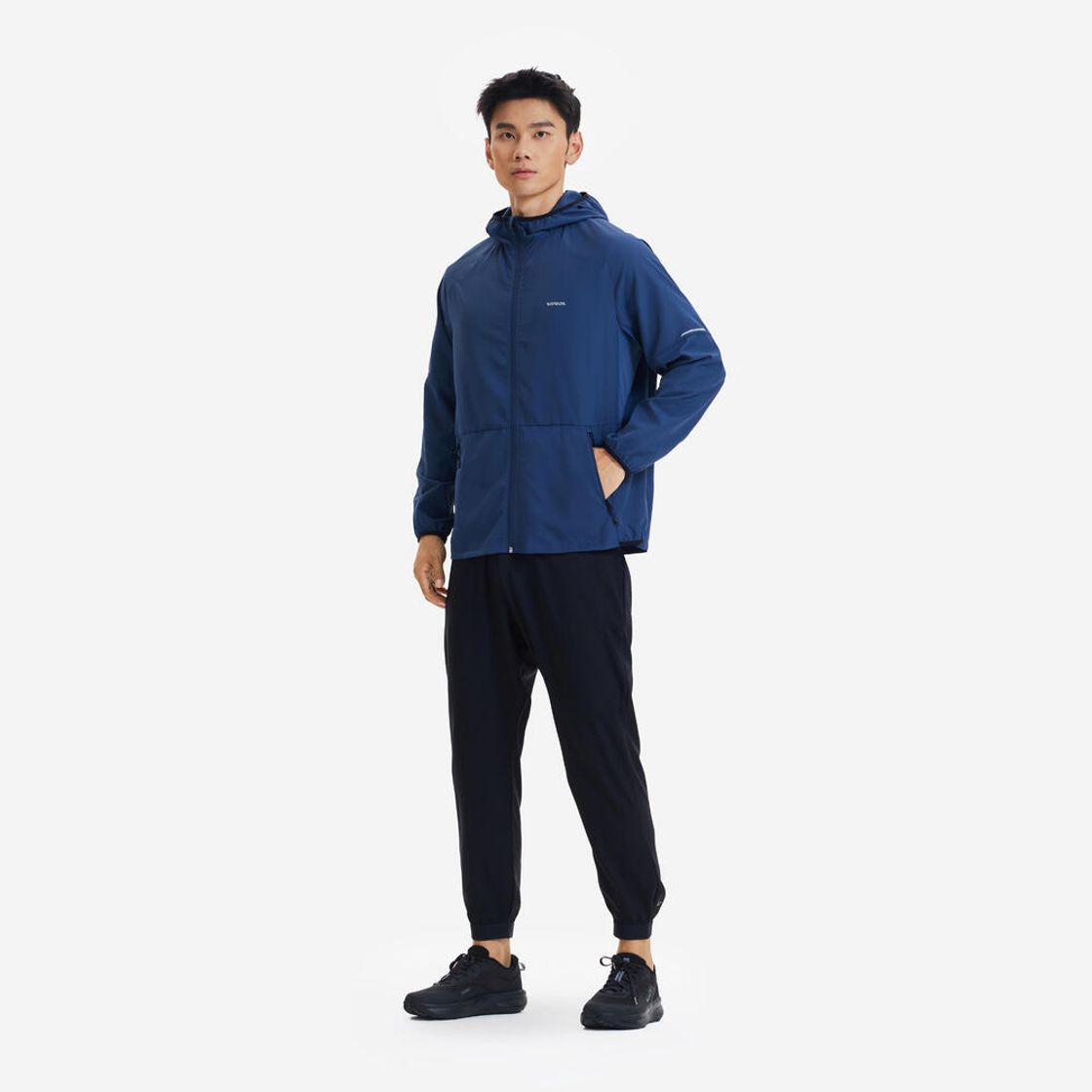 데카트론 남성 러닝 윈드 자켓 런 100 어비스 블루(DECATHLON Men's Running Wind Jacket Run 100 Abyss Blue) - 6