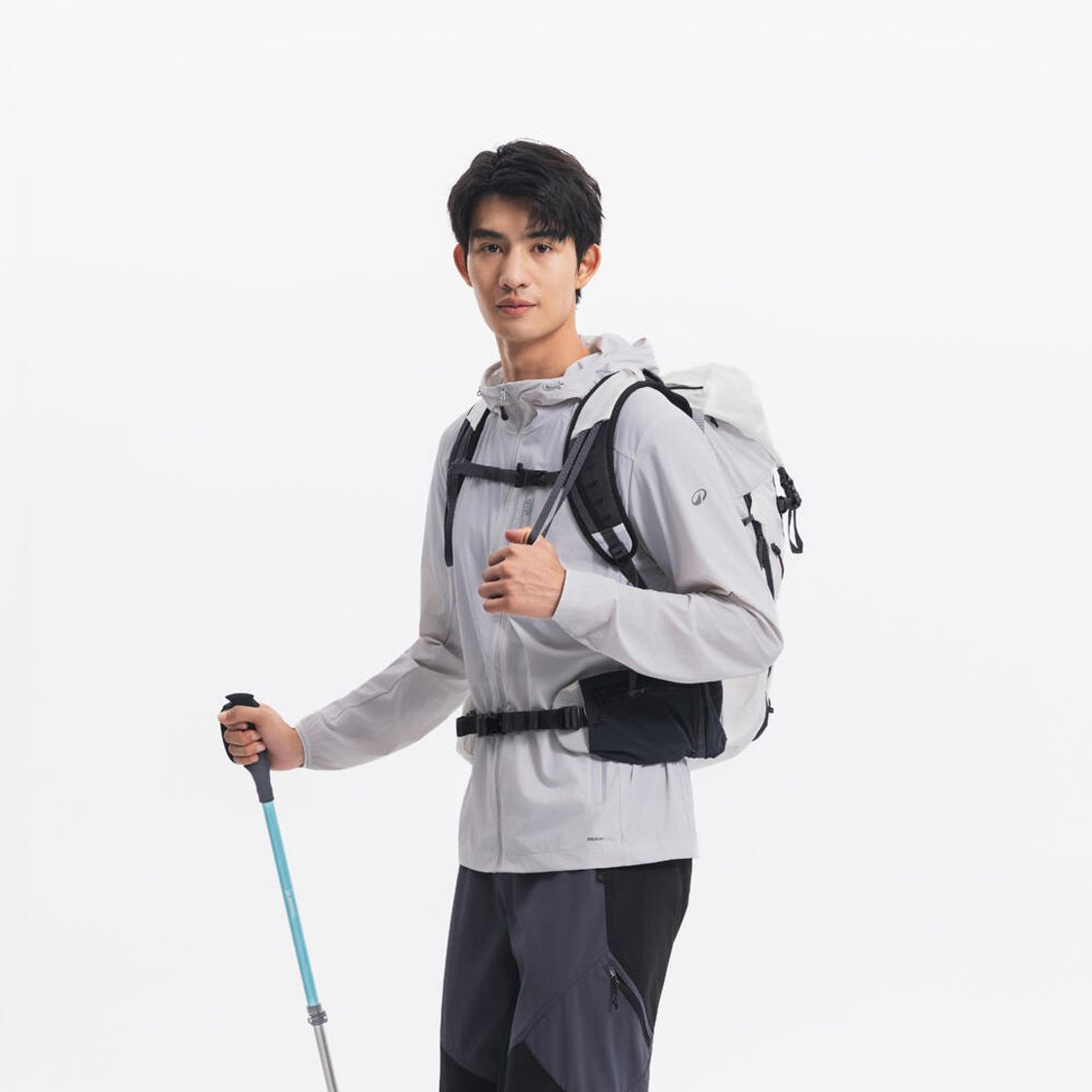 데카트론 남성 하이킹 윈드 자켓 헬륨 900 루나 그레이(DECATHLON Men's Hiking Wind Jacket Helium 900 Lunar Grey) - 5