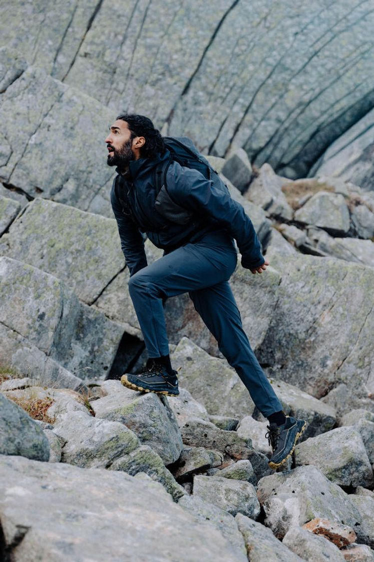 데카트론 남성 방수 단목 등산화 MH900 WP 스모크 블랙(DECATHLON Men's Waterproof Low-Cut Hiking Shoes MH900 WP Smoke Black) - 7