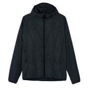 DECATHLON Men's Running Water-Repellent Wind Jacket Smoke Black