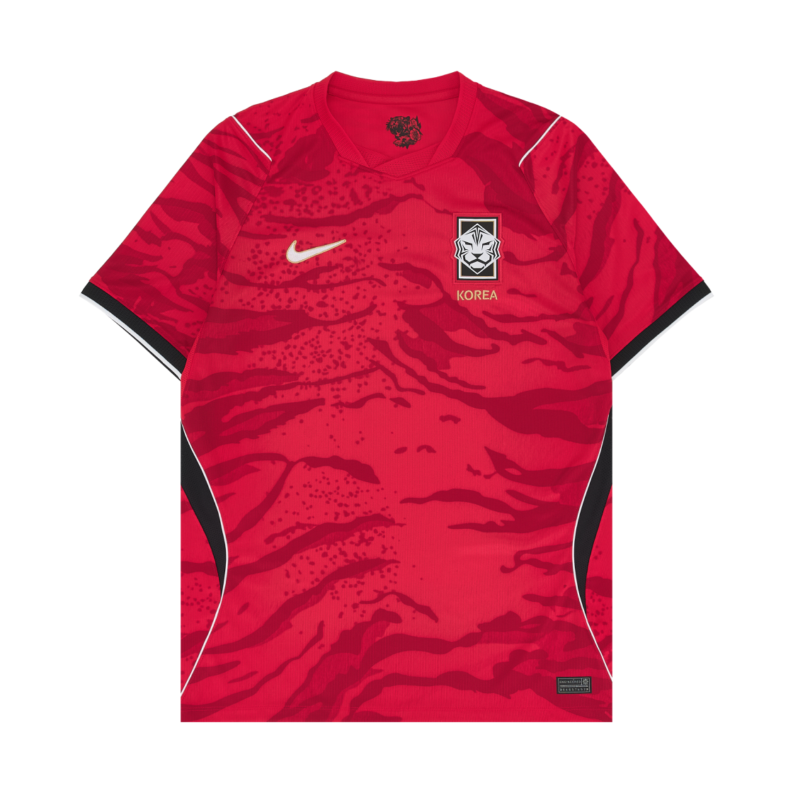 나이키 대한민국 2026 스타디움 홈 드라이핏 사커 레플리카 저지 글로벌 레드 블랙 (논 마킹 버전)