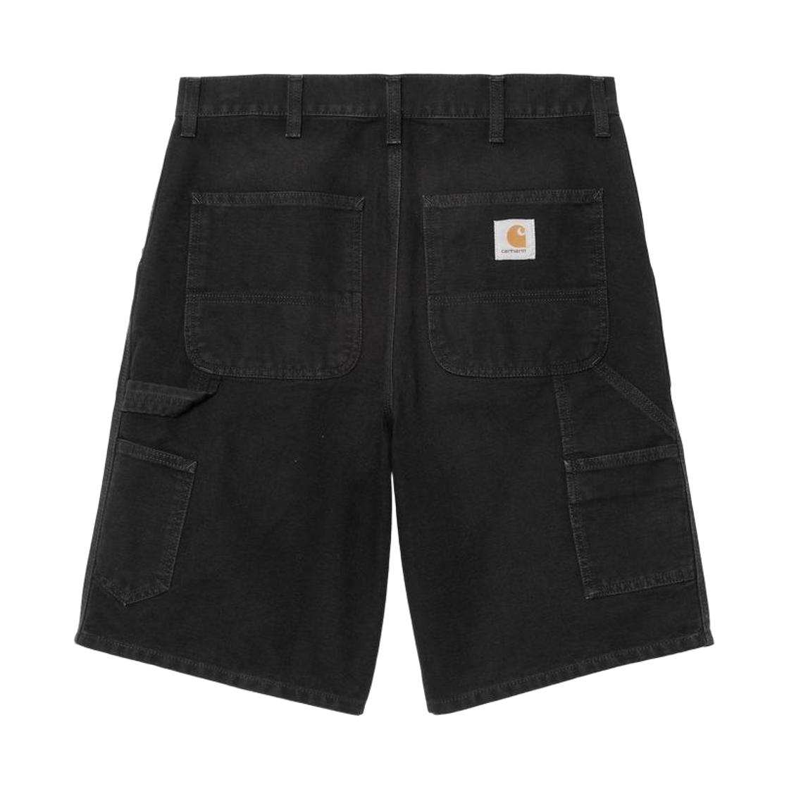칼하트 WIP 싱글 니 쇼츠 블랙 스톤 캔버스(Carhartt WIP Single Knee Shorts Black Stone Canvas) - 2