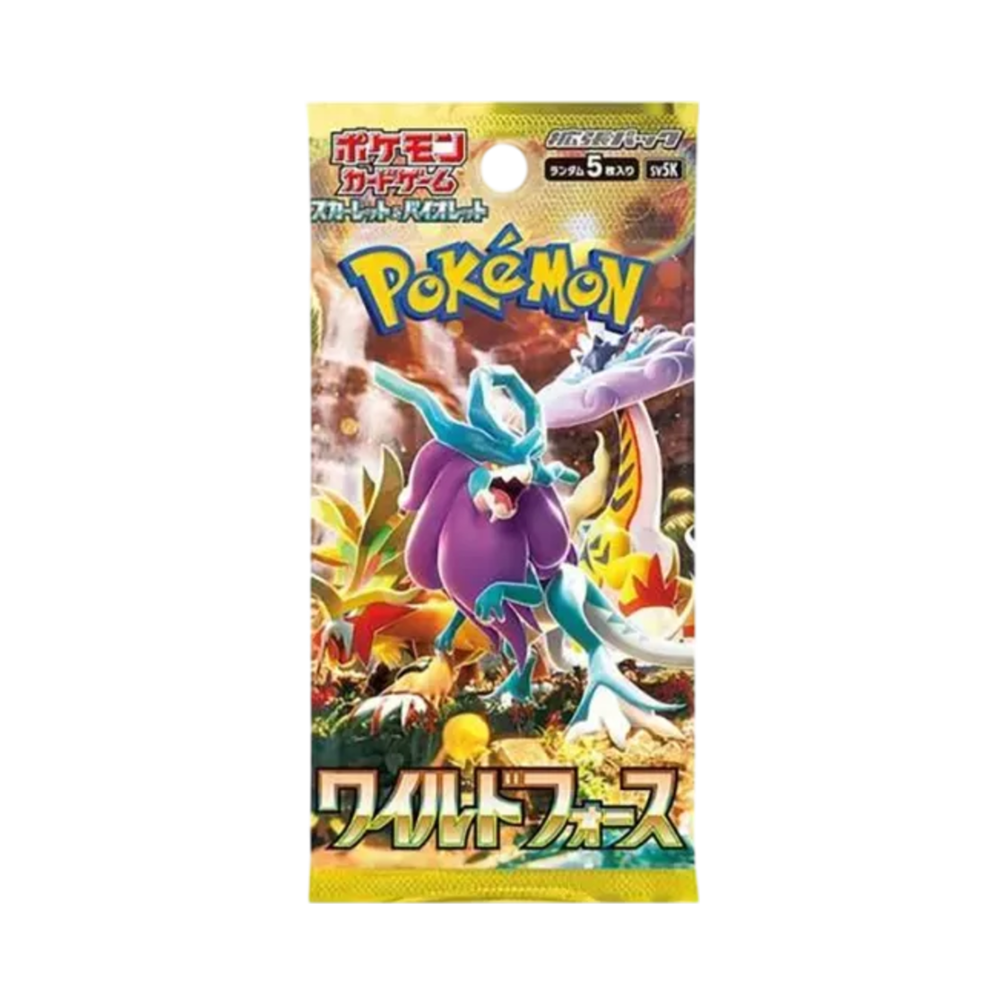 - Pokemon TCG Scarlet&Violet Expansion Pack Wild Force Pack (Card of 5/Japanese Ver.)