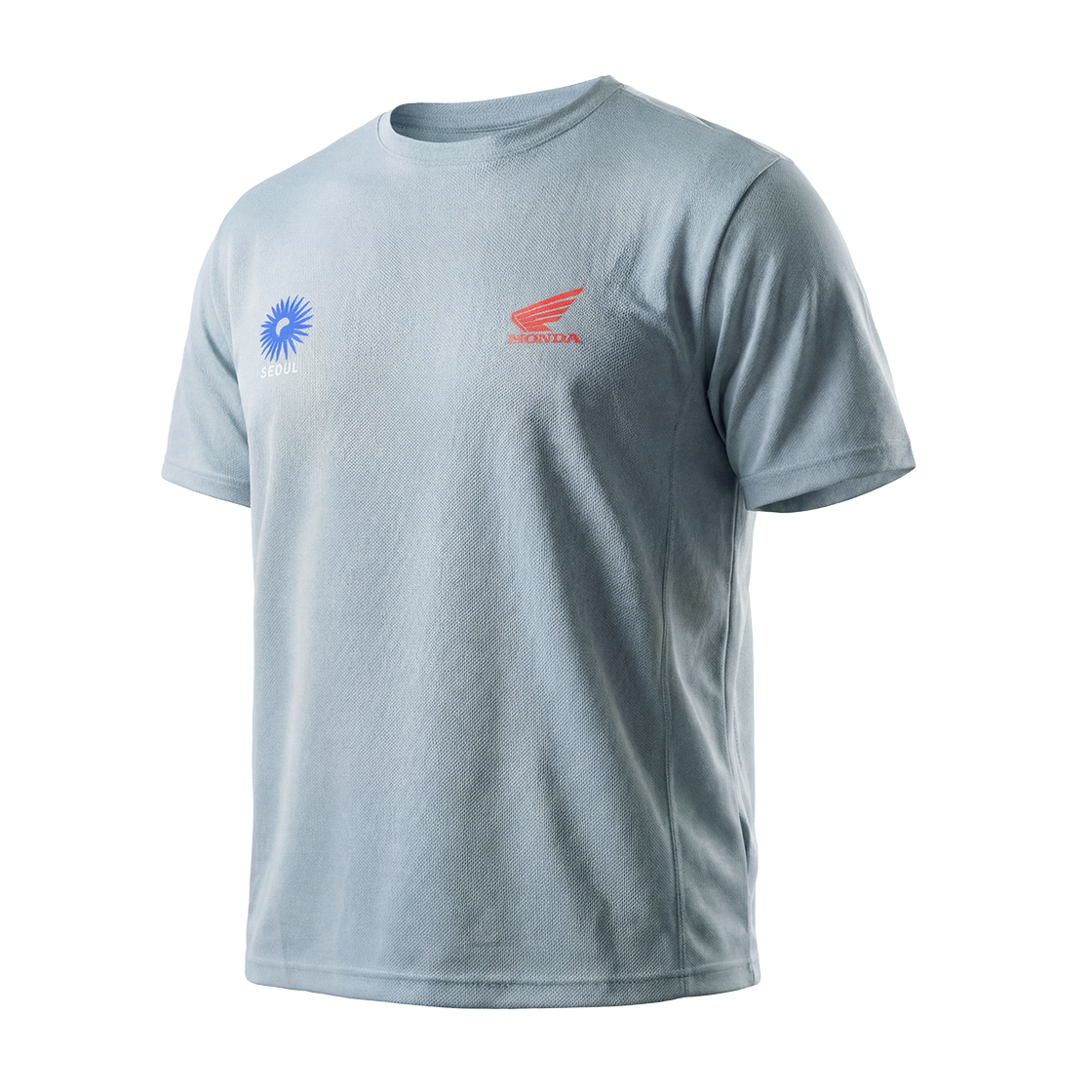 혼다 서울 모터사이클 러닝 반팔 티셔츠 블루그레이(Honda Seoul Motorcycle Running Short Sleeve Blue Gray)