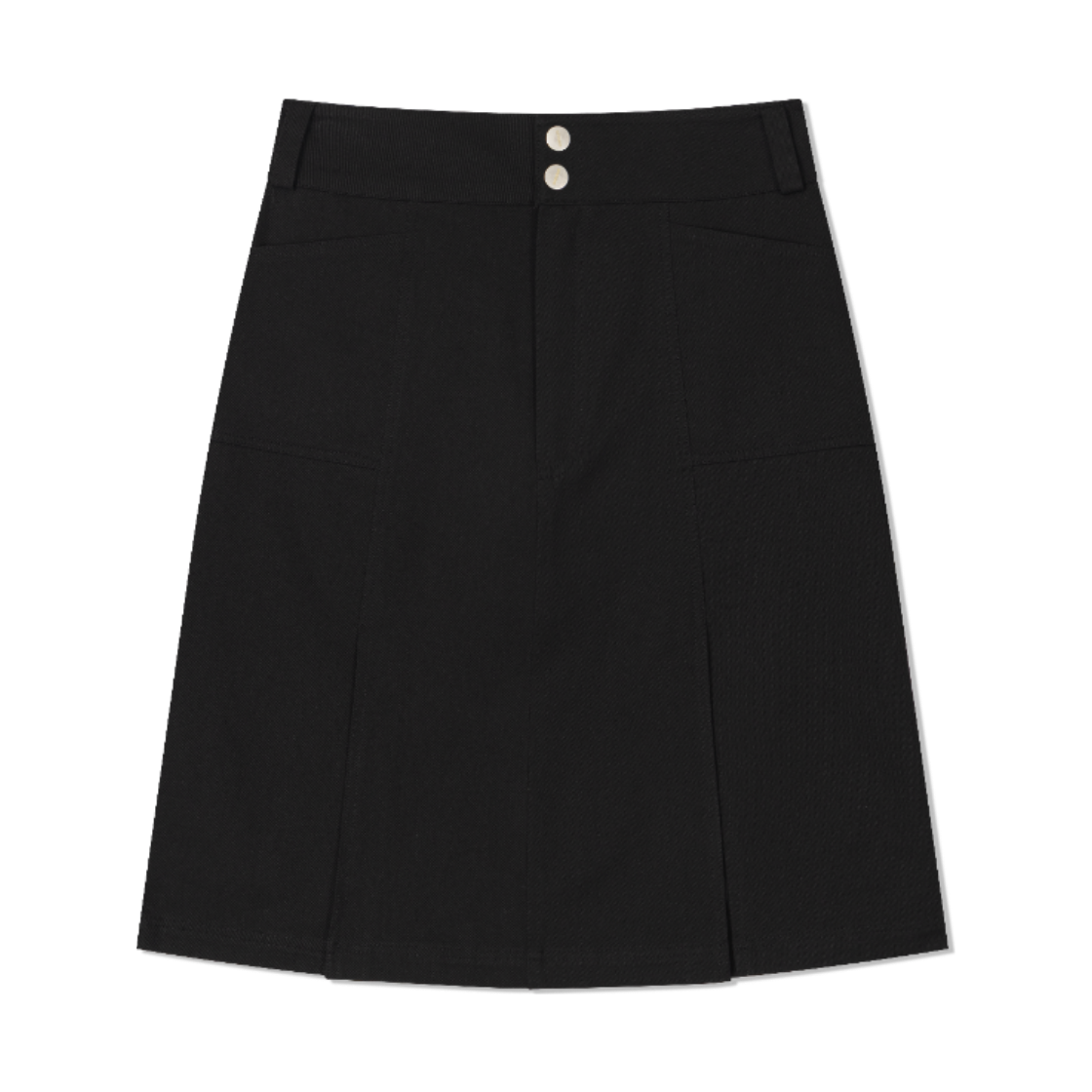 26020604000503 Guwolsibil Washing Cotton Twill Skirt Black