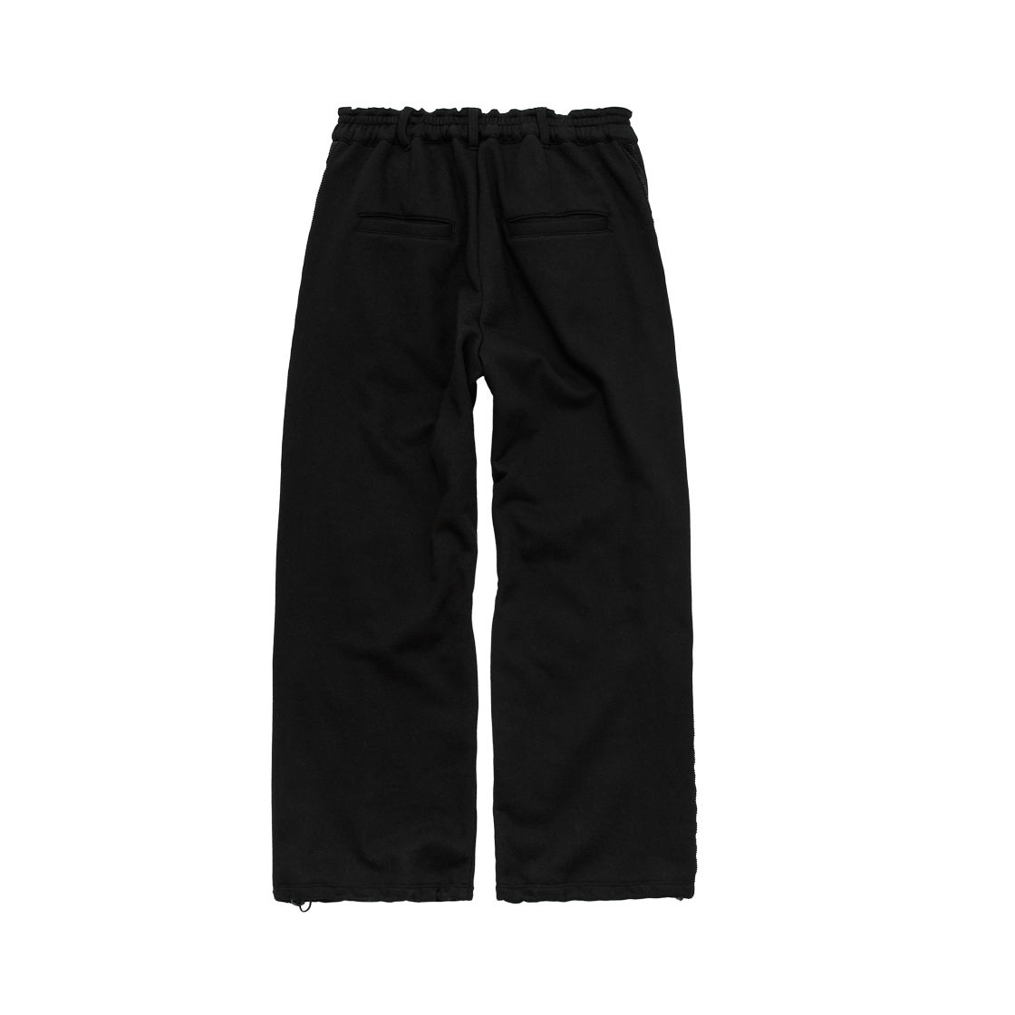 폴리테루 저지 트라우저 (사이드 라인) 블랙(Polyteru Jersey Trousers (Side Line) Black) - 3