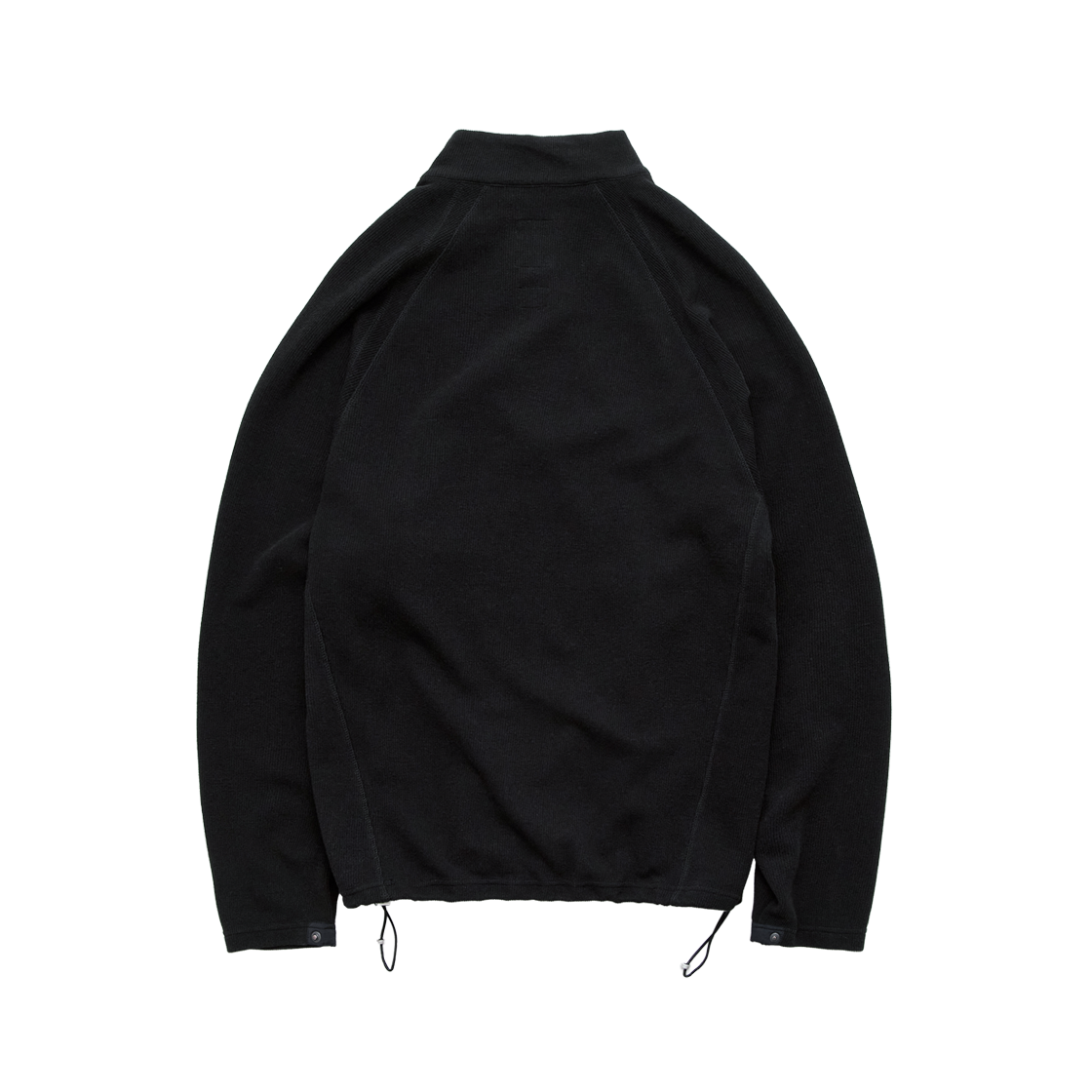 폴리테루 플라켓 하프 집 블랙(Polyteru Placket Half Zip Black) - 2