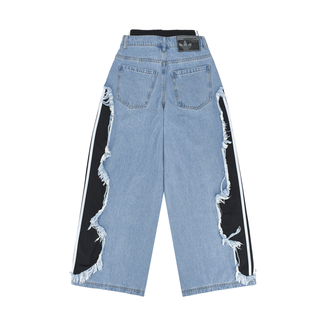 (W) 아디다스 아딜레늄 5.0 디컨스트럭티드 데님 팬츠 라이트 블루 - KR 사이즈((W) Adidas Adilenium 5.0 Deconstructed Denim Pants Light Blue - KR Sizing) - 2
