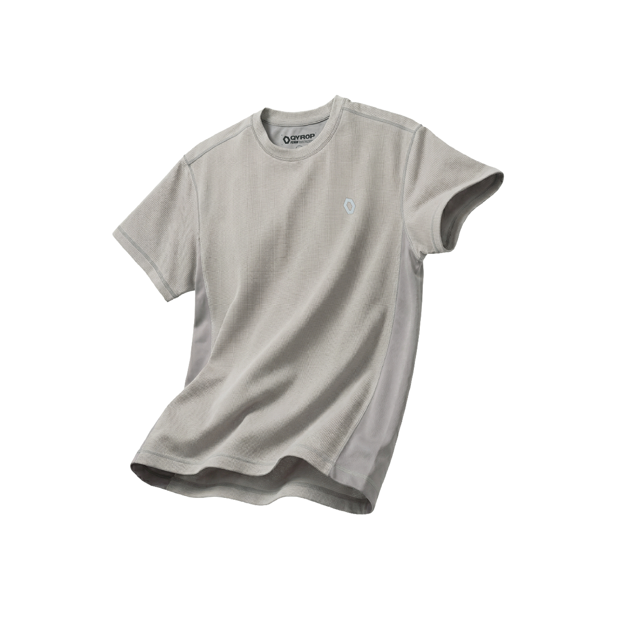 에프씨엠엠 스포츠 사이드 메쉬 포인트 와플 티셔츠 그레이(FCMM SPORT Side Mesh Point Waffle T-shirt Gray)