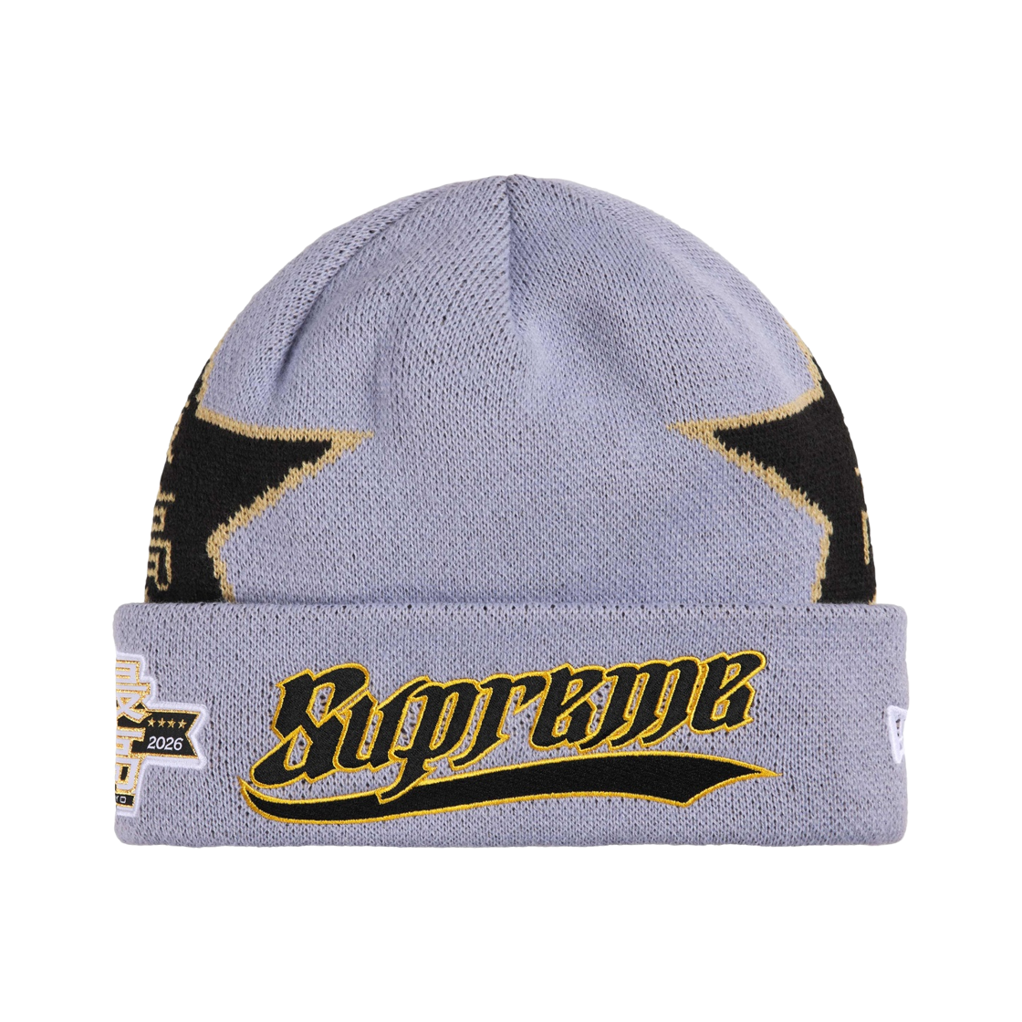 - Supreme New Era Stars Beanie Lavender - 26SS