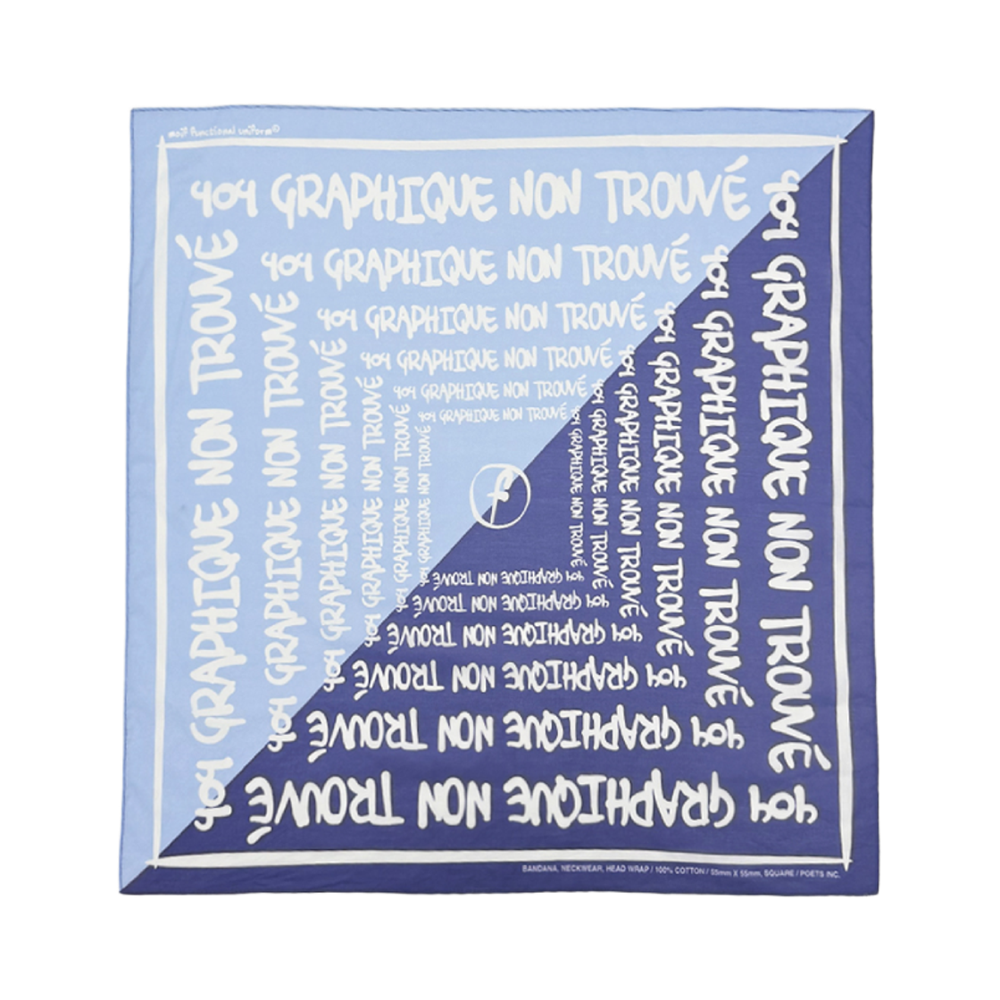 [SS26] 모이프 404 GNF 반다나 블루([SS26] moif 404 GNF Bandana Blue)