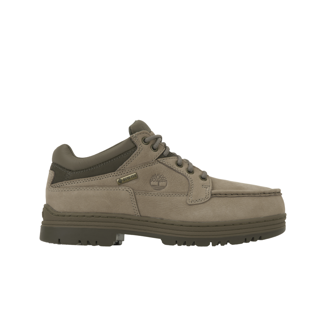 팀버랜드 헤리티지 고어텍스 목 토 미드 부츠 토프 누벅 - 와이드(Timberland Heritage Gore-Tex Moc Toe Mid Boots Taupe Nubuck - Wide)