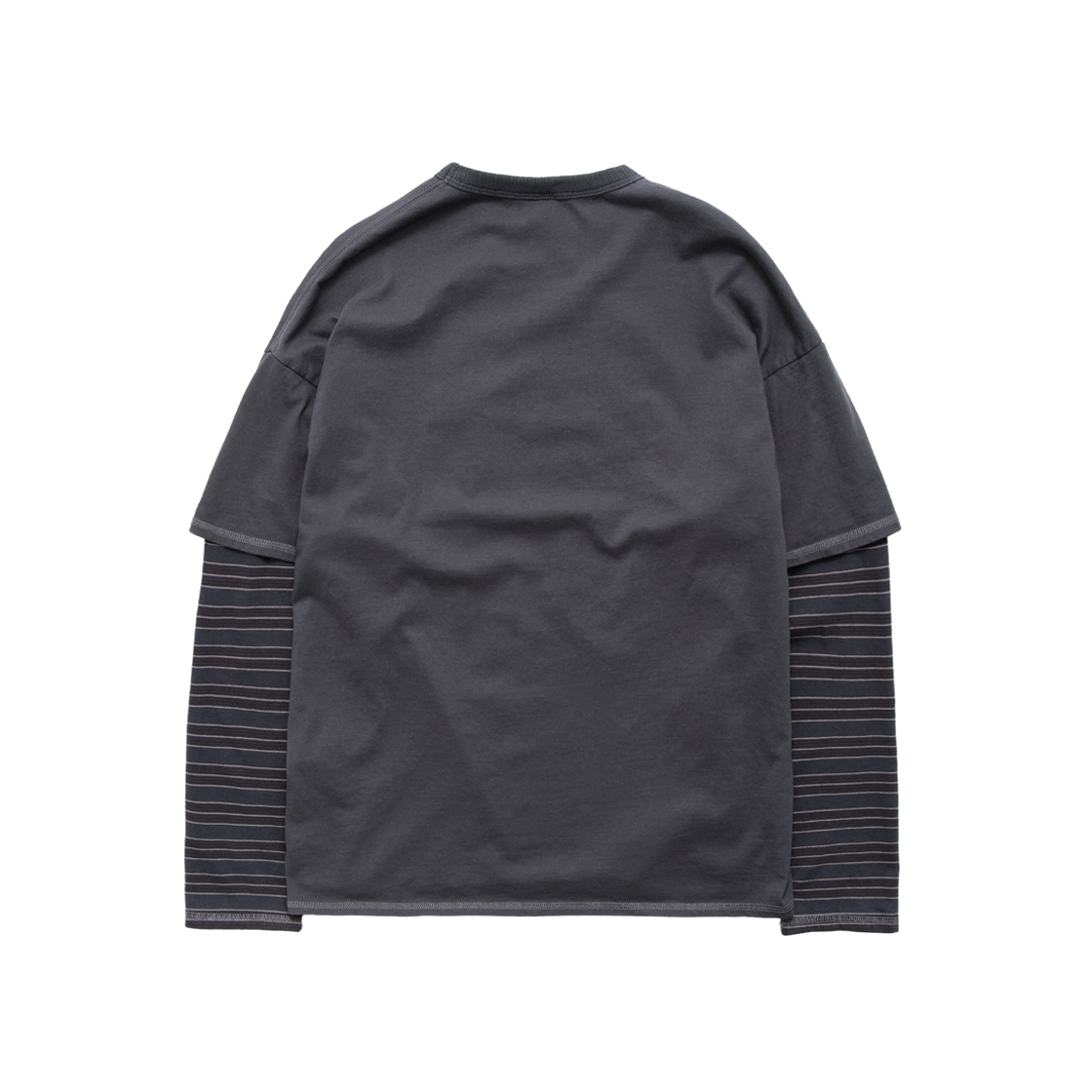 폴리테루 더블 레이어 티 퍼플 네이비(Polyteru Double Layer Tee Purple Navy) - 2