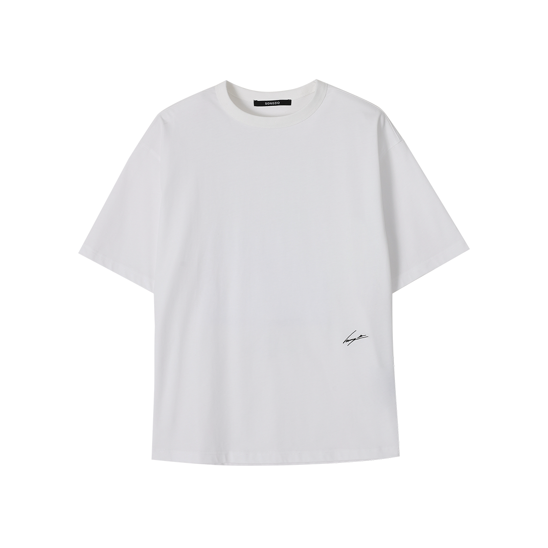 송지오 컬렉션 버밀리온 페인티드 티셔츠 화이트(SONGZIO COLLECTION Vermillion Painted T Shirt White)