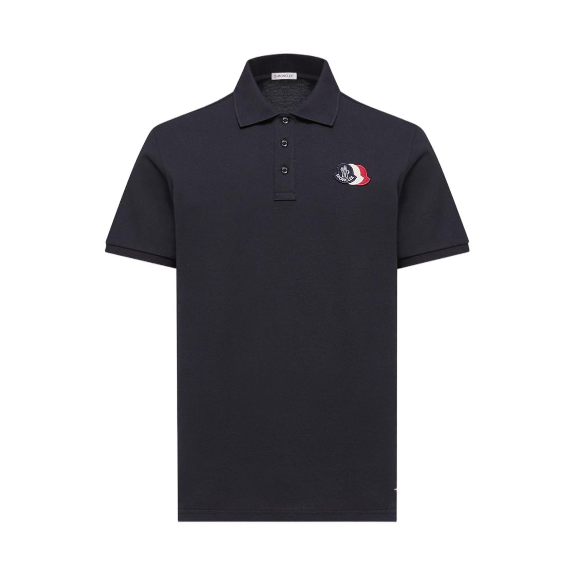 몽클레르 로고 패치 코튼 피케 폴로 셔츠 다크 블루 - 26SS(Moncler Logo Patch Cotton Piquet Polo Shirt Dark Blue - 26SS)