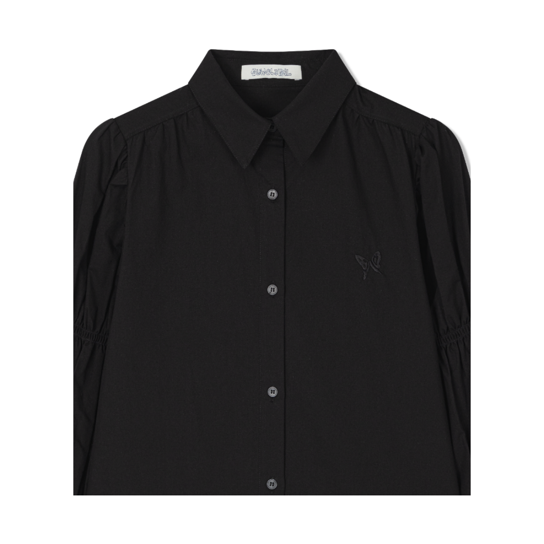 구월십일 스모킹 드레스 셔츠 블랙(Guwolsibil Smocking Dress Shirt Black) - 3