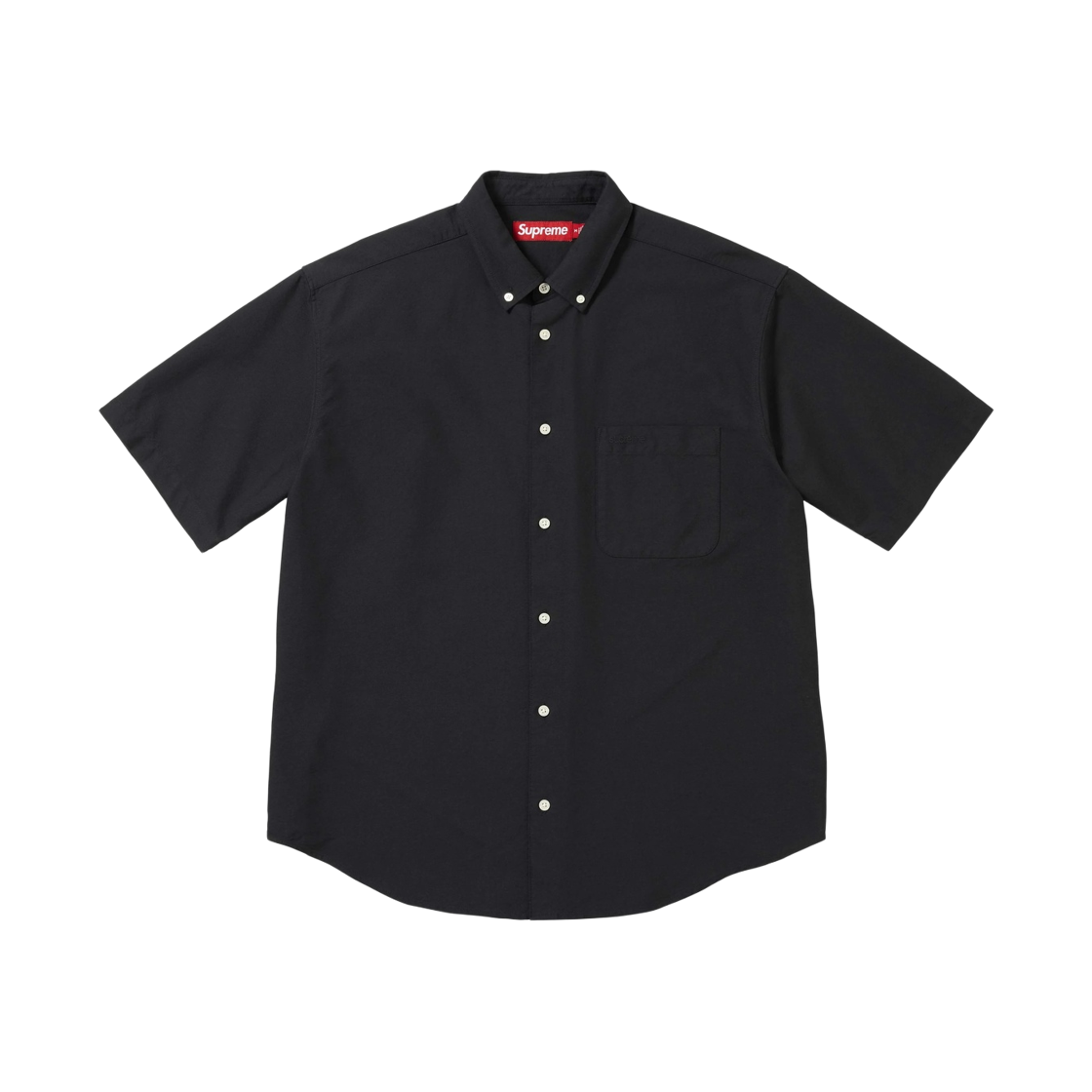 - Supreme Loose Fit Oxford S/S Shirt Black - 26SS