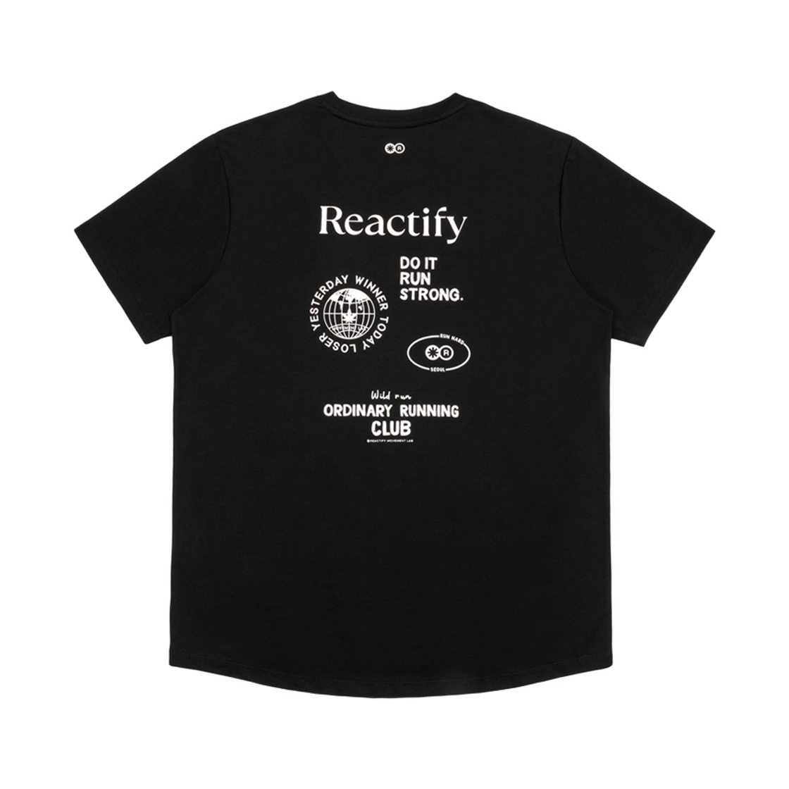 리액티파이 두 잇 런 티셔츠 블랙(REACTIFY Do it Run T-Shirt Black) - 2