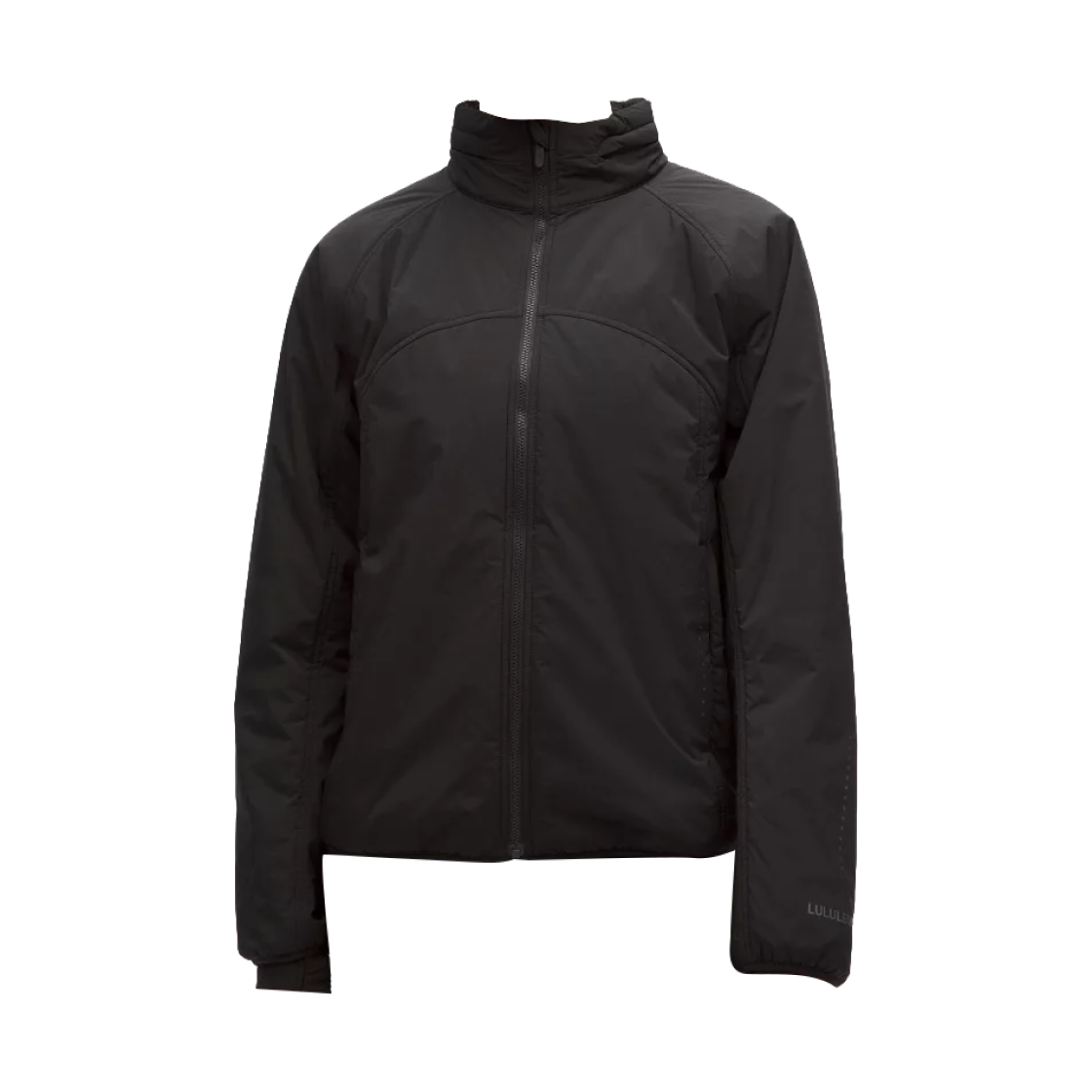 (W) 룰루레몬 인설레이티드 백 벤트 러닝 자켓 블랙((W) Lululemon Insulated Back-Vent Running Jacket Black)