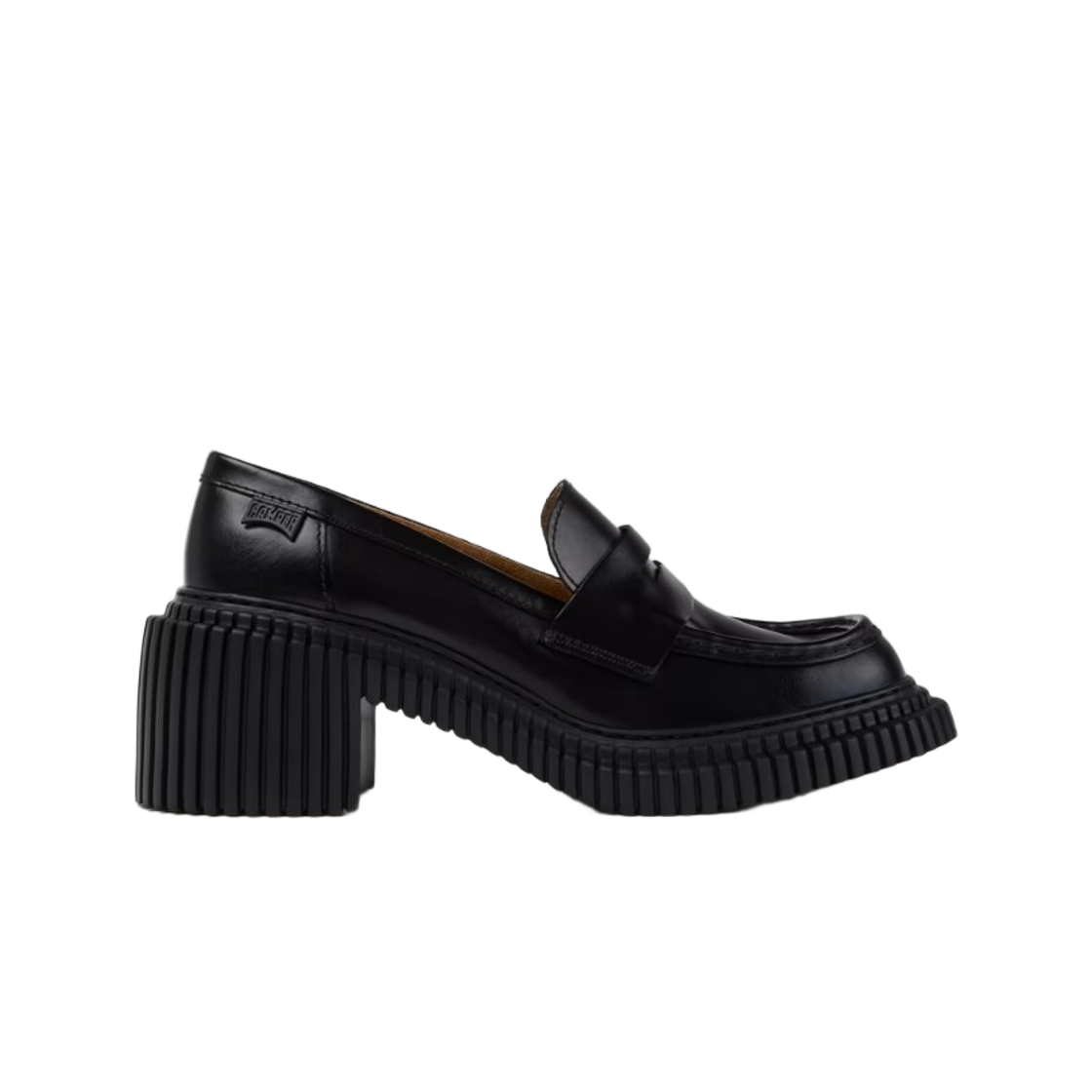 K201811-001 (W) Camper Pix London Leather Moccasins Black