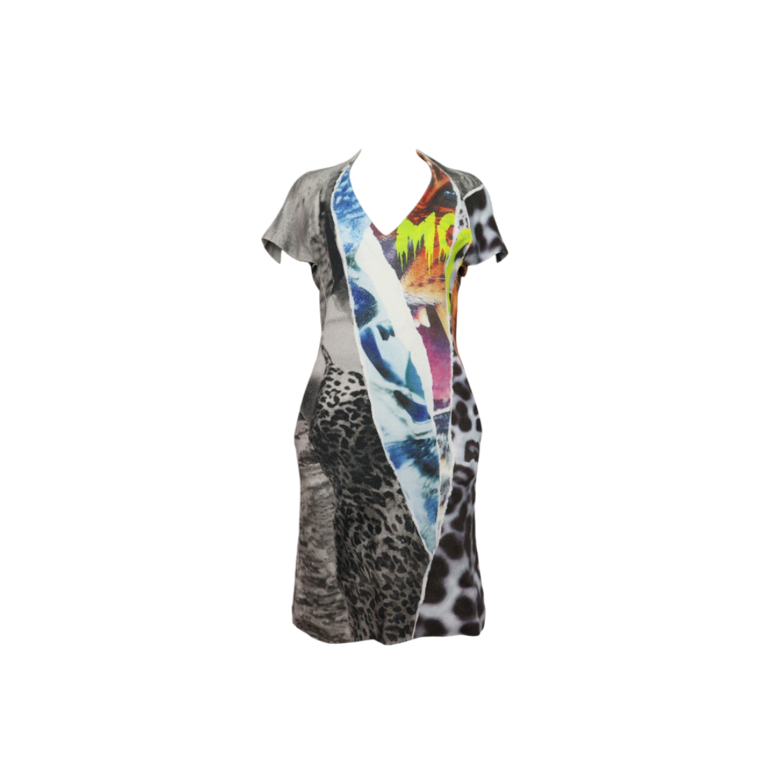 알렉산더맥퀸 348869 코튼 레오파드 프린팅 반팔 여성 티셔츠 원피스aa61319(Alexander McQueen Cotton Leopard Print Short Sleeve Dress)