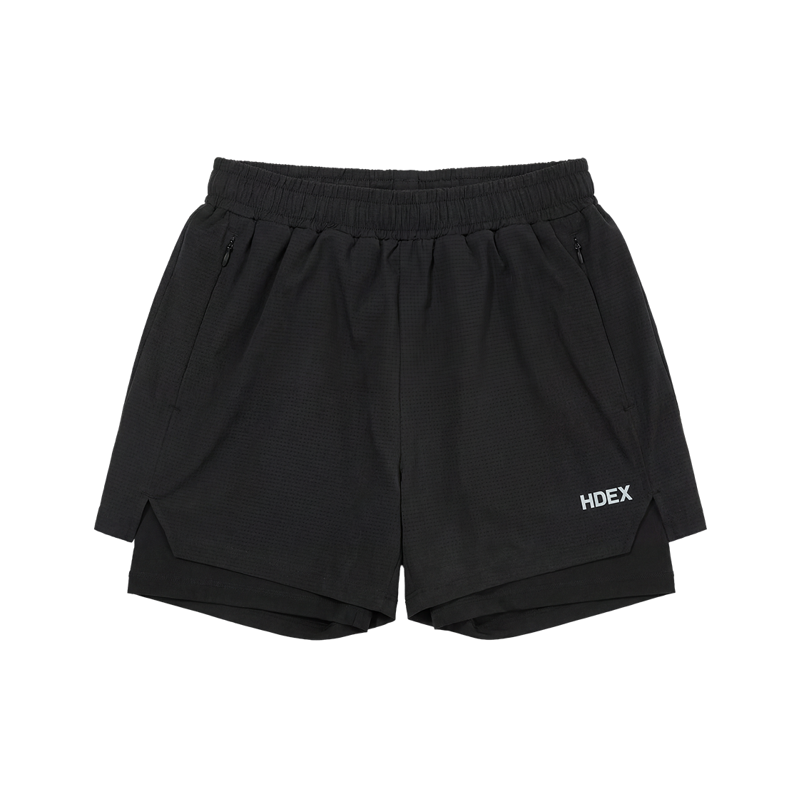 에이치덱스 우먼스 투인원 벨로 라이트 쇼츠 블랙(HDEX Womens 2in1 Velo Light Shorts)