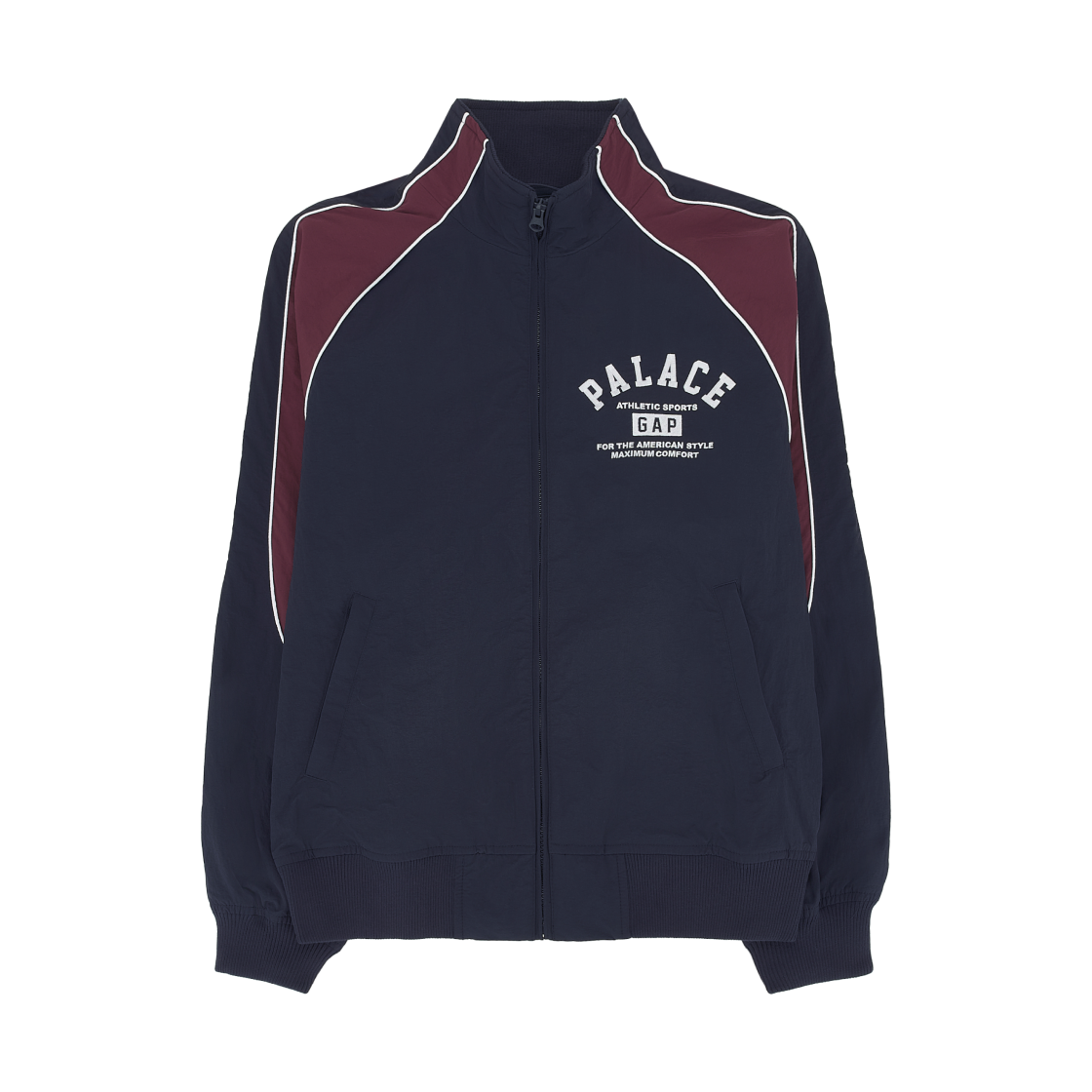 팔라스 x 갭 나일론 트랙 탑 네이비 레드 - 24SS(Palace x Gap Nylon Track Top Navy Red - 24SS) - 2