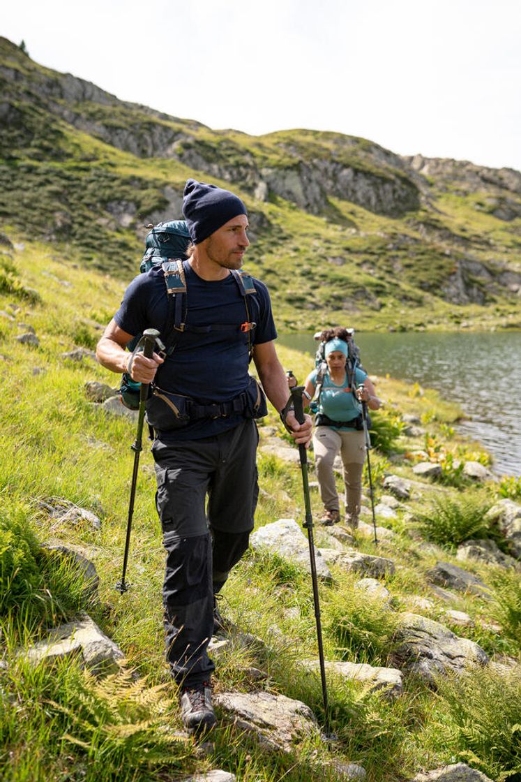 데카트론 남성 백패킹 투인원 집오프 바지 MT100 카본 그레이(DECATHLON Men's Backpacking 2-in-1 Zip-Off Trousers MT100 Carbon Grey) - 8