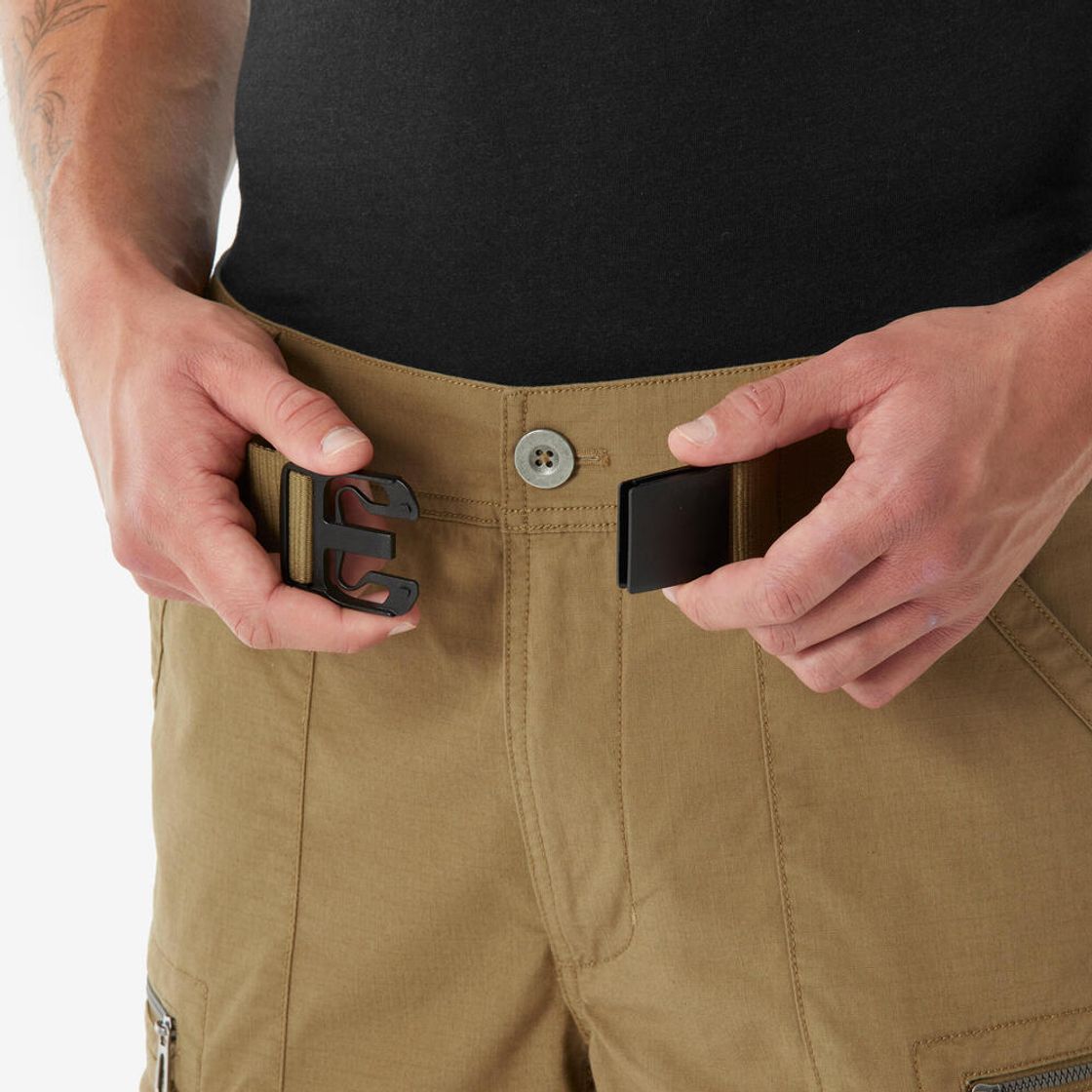데카트론 남성 하이킹 카고 버뮤다 반바지 NH500 브론즈 브라운(DECATHLON Men's Hiking Cargo Bermuda Shorts NH500 Bronze Brown) - 7