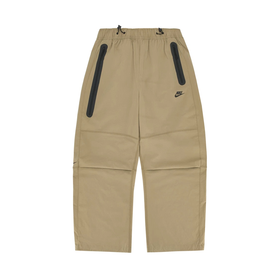 Nike Nike Tech Woven Open Hem Pants Parachute Beige Black - Asia · L