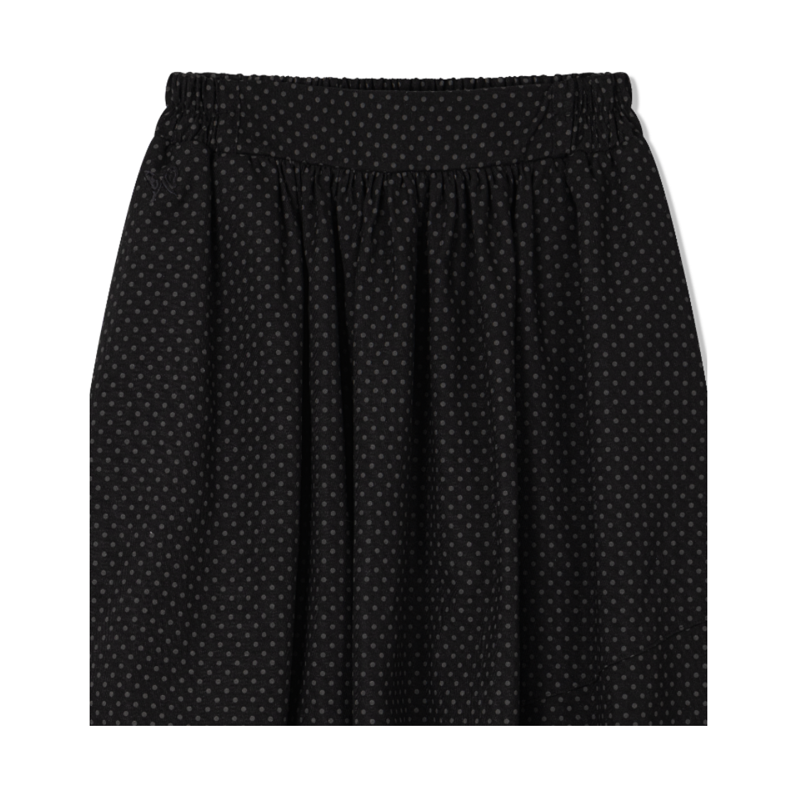 구월십일 도트 밴딩 펌프 스커트 도트 블랙(Guwolsibil Dot Banding Pump Skirt Dot Black) - 3