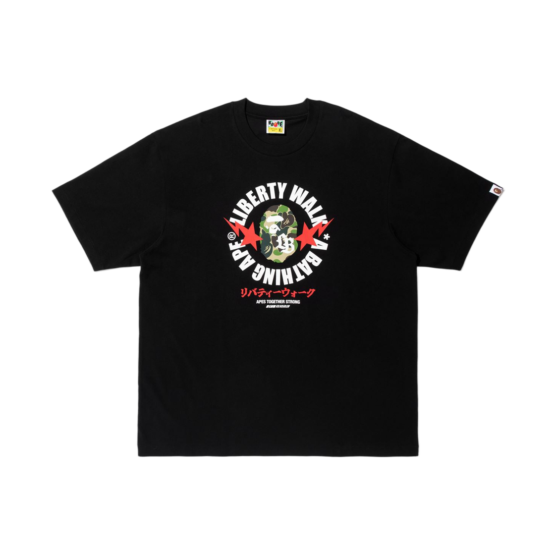 - BAPE x Liberty Walk ABC Camo Ape Head Relaxed Fit T-Shirt Black