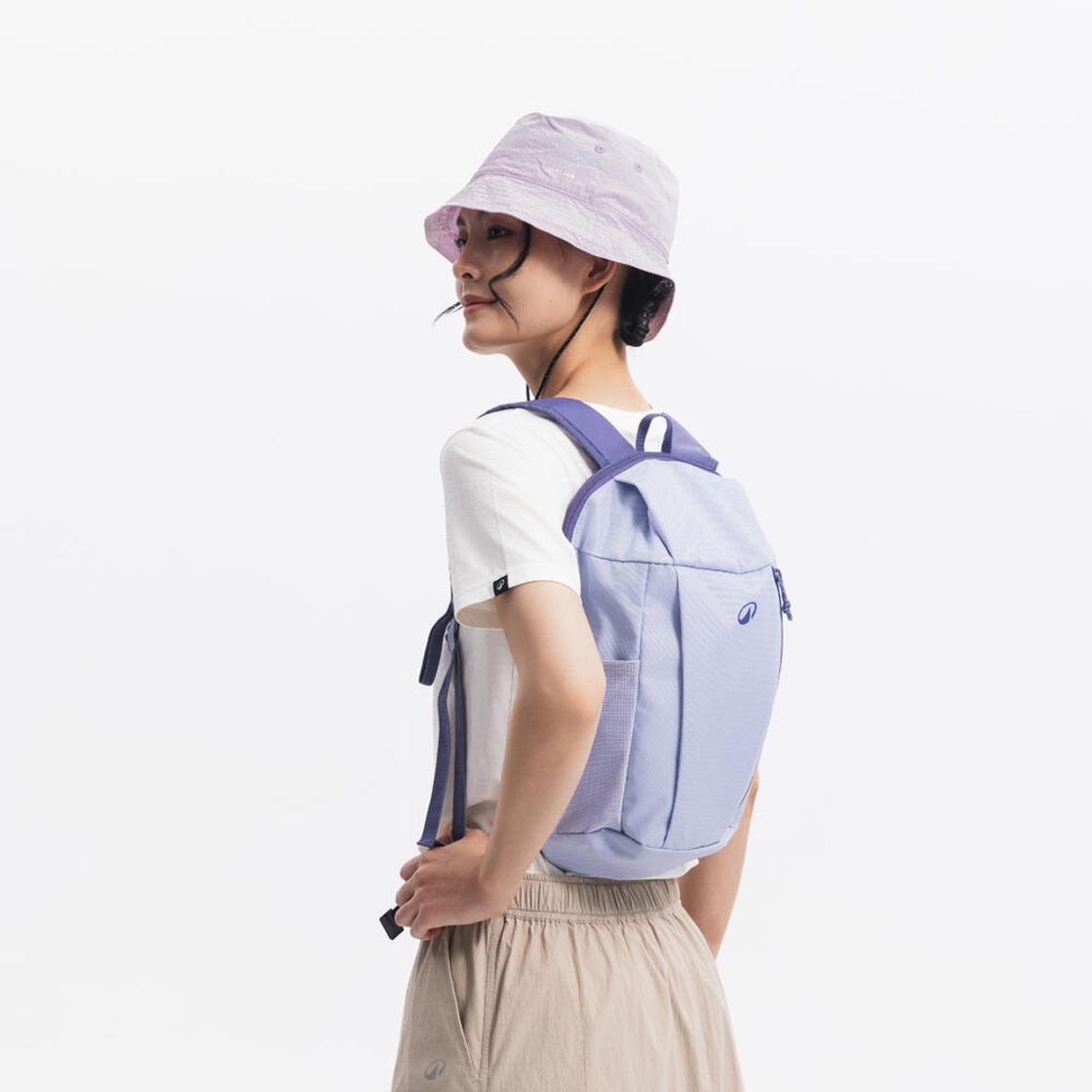 데카트론 여성 하이킹 반팔 티 NH500 코튼 화이트(DECATHLON Women's Hiking Short-Sleeved T-Shirt NH500 Cotton White) - 7