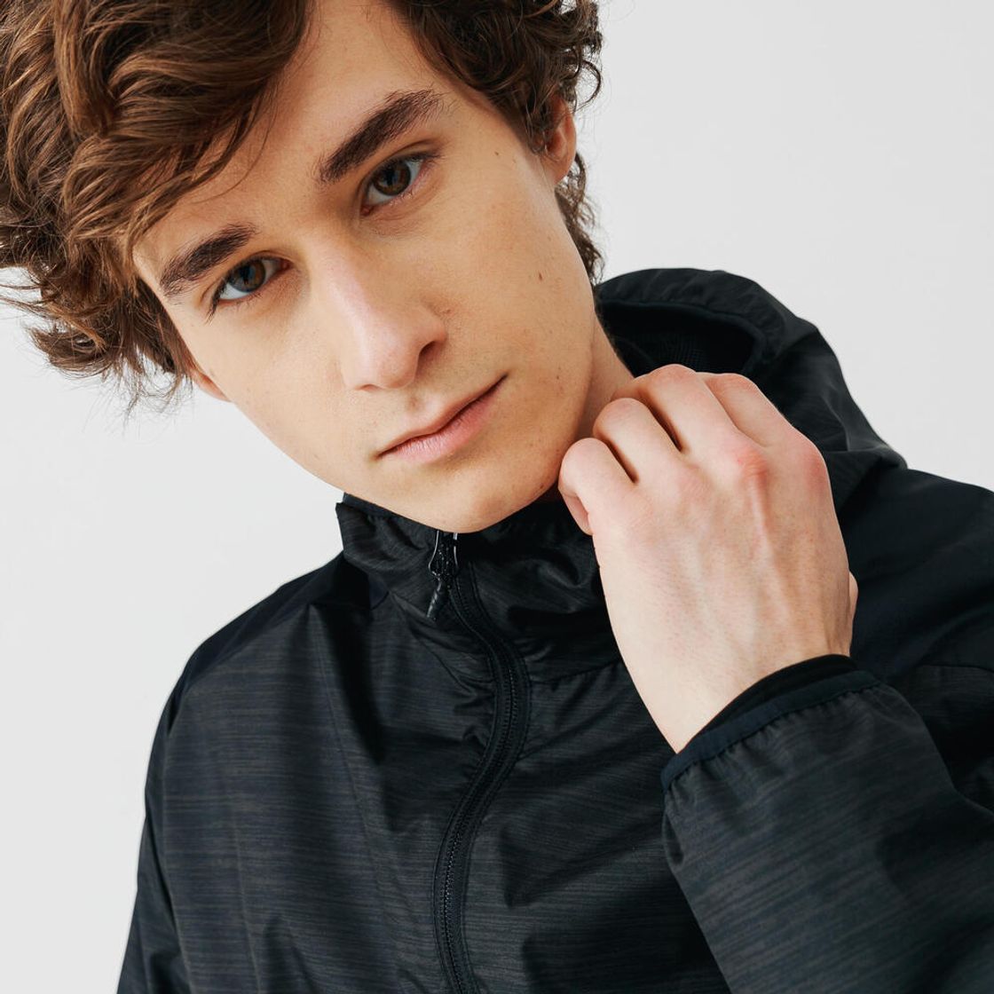 데카트론 남성 러닝 발수 윈드 재킷 스모크 블랙(DECATHLON Men's Running Water-Repellent Wind Jacket Smoke Black) - 7