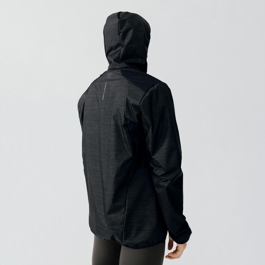 데카트론 남성 러닝 발수 윈드 재킷 스모크 블랙(DECATHLON Men's Running Water-Repellent Wind Jacket Smoke Black) - 2