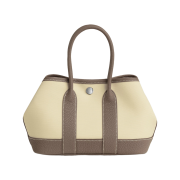 Hermes Neo Garden 23 Bag Togo Calfskin & Palladium Vanille Etoupe