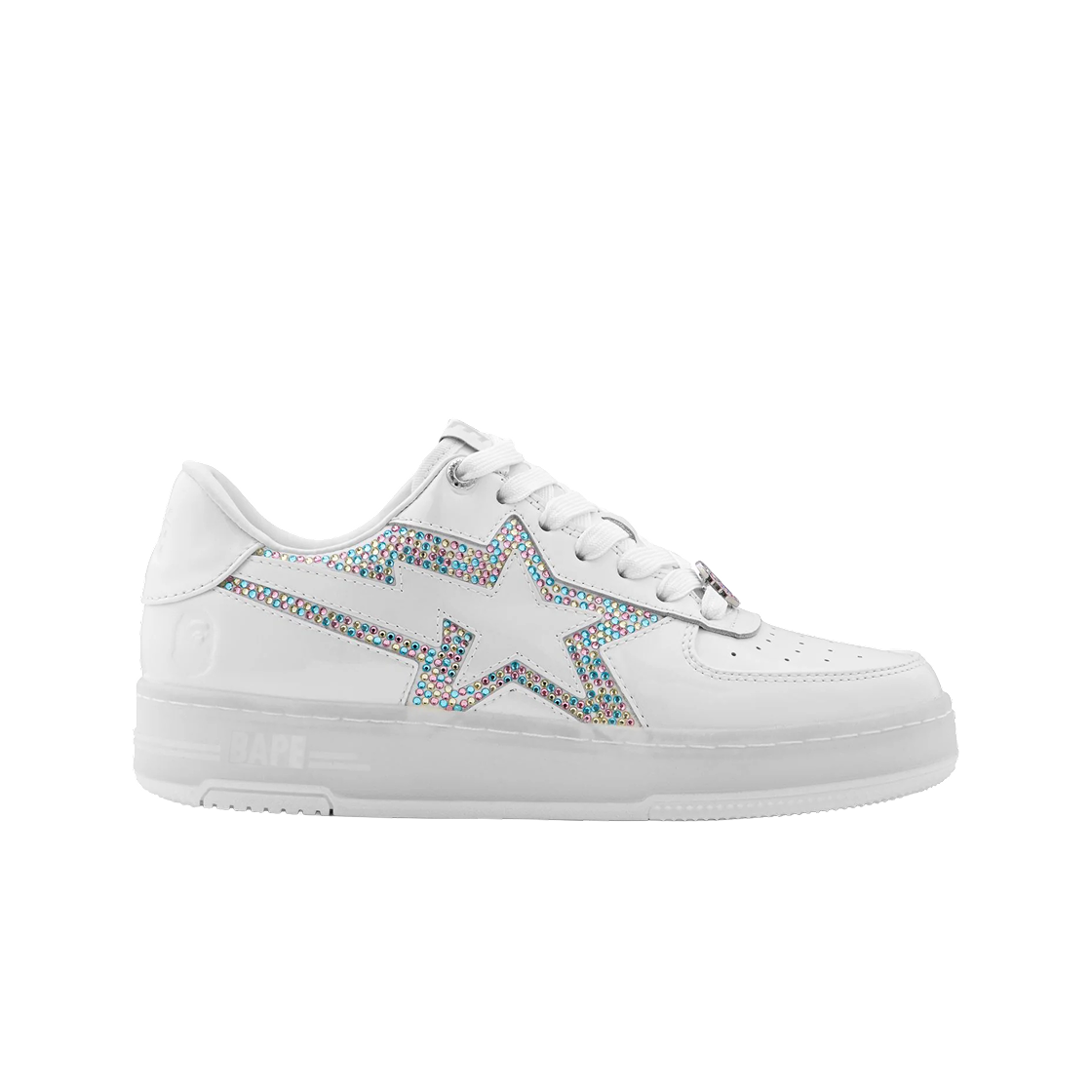 (W) 베이프 스타 아이콘 #3 화이트((W) BAPE Sta Icon #3 White)