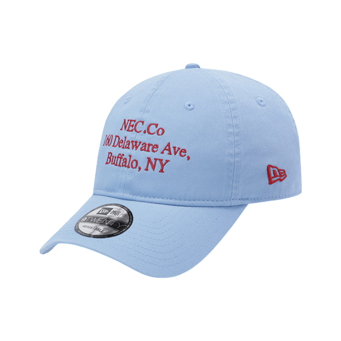 15131679 New Era Chino Script Unstructured Ball Cap Sky Blue