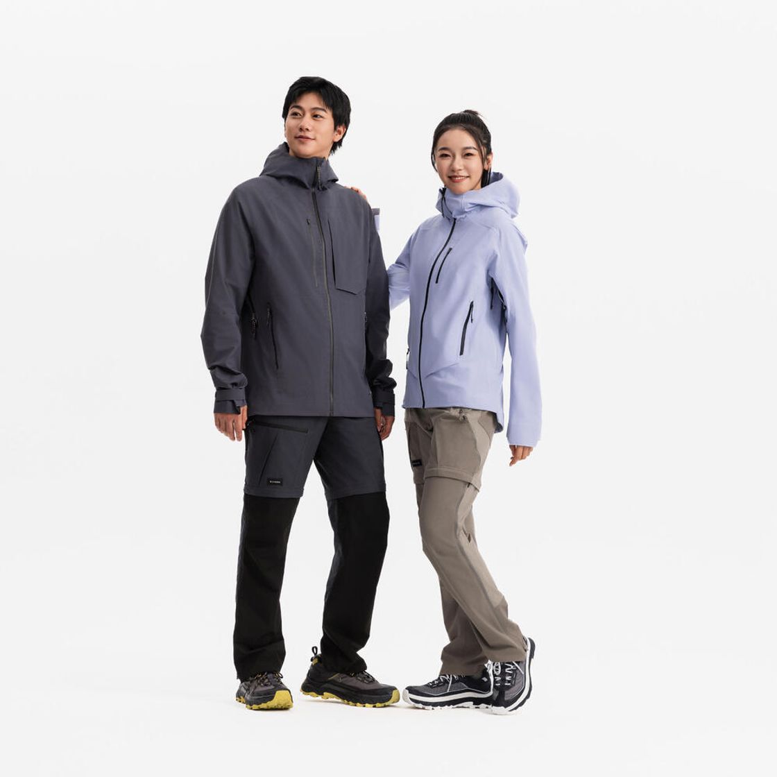 데카트론 여성 경량 하이킹 레인 자켓 MH900 스위트 퍼플(DECATHLON Women's Lightweight Hiking Rain Jacket MH900 Sweet Purple) - 6