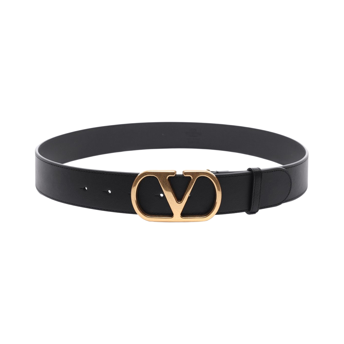 발렌티노 브이로고 시그니쳐 벨트 블랙(Valentino Vlogo Signature Belt Black)