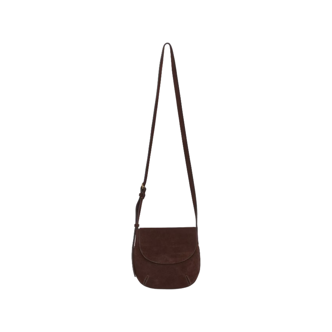 아르켓 스플릿 스웨이드 크로스바디백 다크 브라운(Arket Split Suede Crossbody Bag Dark Brown)