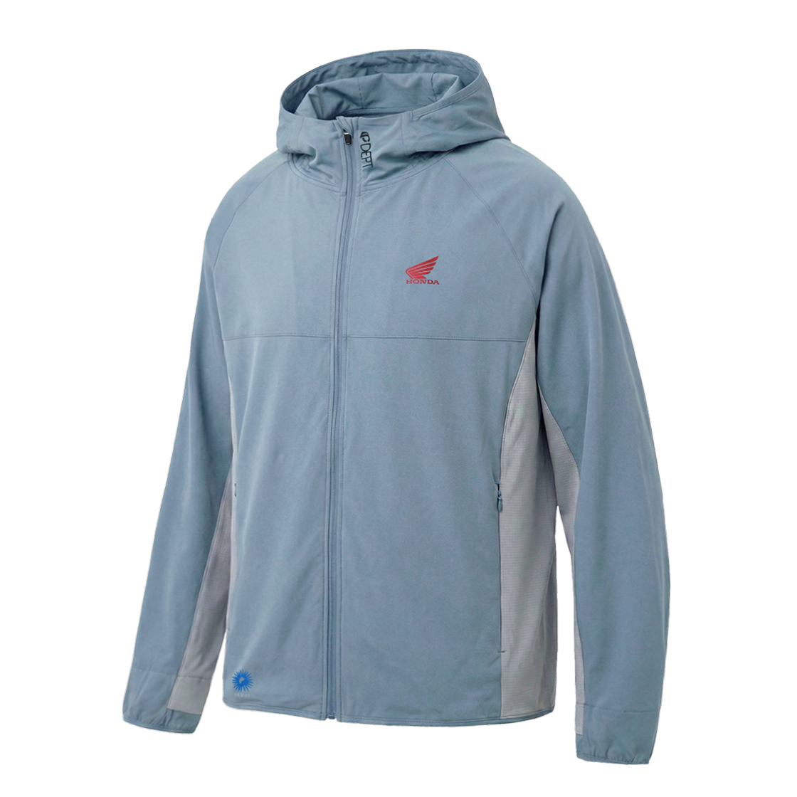 혼다 서울 모터사이클 라이트웨이트 후디 집업 블루그레이(Honda Seoul Motorcycle Light Weight Hoodie Zip-Up Blue Gray)