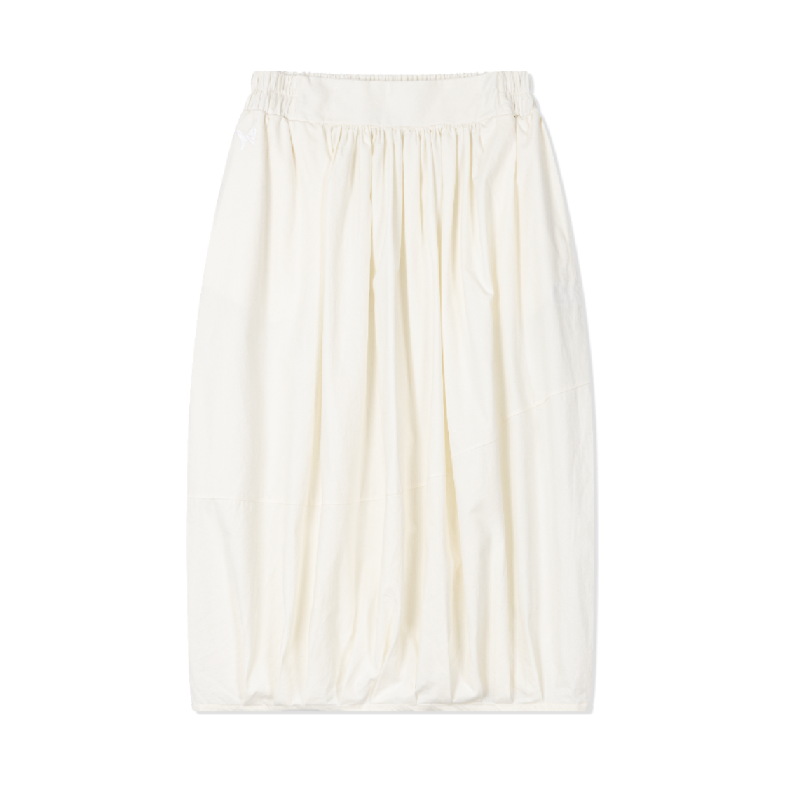 구월십일 코튼 밴딩 펌프 스커트 화이트(Guwolsibil Cotton Banding Pump Skirt White) - 1